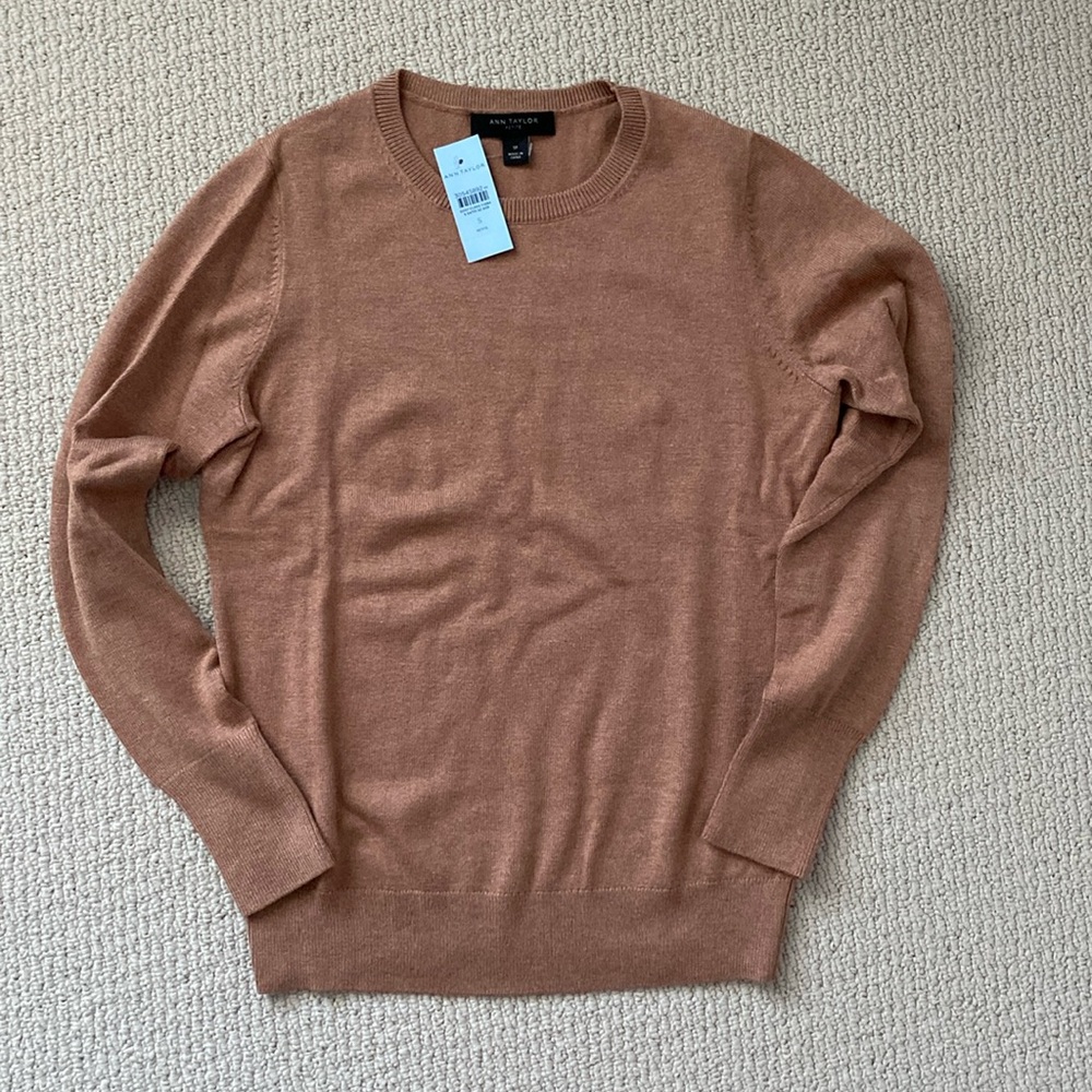 Ann Taylor Camel Sweater, Small Petite